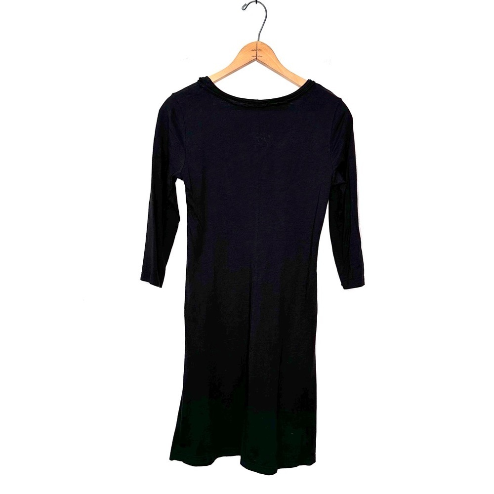 Garnet Hill | Black Lightweight Dress Size XS - Picture 3 of 6